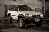 Передний силовой бампер STC для Toyota Land Cruiser 80 с защитной дугой