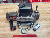 Лебедка электрическая 12V Electric Winch 6000lbs / 2722 кг стальной трос 7х15