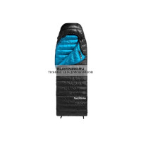 Мешок спальный Naturehike Ultralight CWZ400 M, 210х85 см, (правый) (ТК: +7C), черный