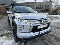 Багажник экспедиционный STC Mitsubishi Pajero Sport 2016+ шторка, дальний, рабочий, задний свет