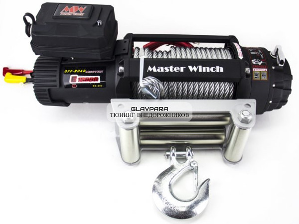 Лебедка электрическая для эвакуатора Master Winch E15000 12V 6810 кг со стальным тросом IP68