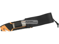 Нож туристический GANZO, длина 243 мм, сталь 8CR13, оранжевый, с паракордом, в ножнах