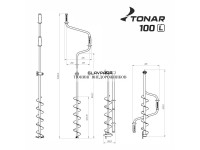 Ледобур ТОНАР ЛР-100Д левое вращение