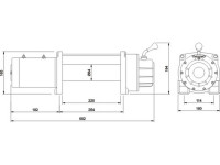 Лебедка электрическая автомобильная Master Winch MW 9500 12V 4310 кг со стальным тросом