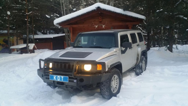 Алюминиевый передний силовой бампер KDT для HUMMER H3